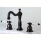 Kingston Brass KS1975WLL 8" Widespread Bathroom Faucet, Oil Rubbed Bronze KS1975WLL - alternate 3